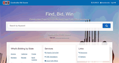 Desktop Screenshot of constructionbidsource.com