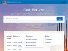 Tablet Screenshot of constructionbidsource.com